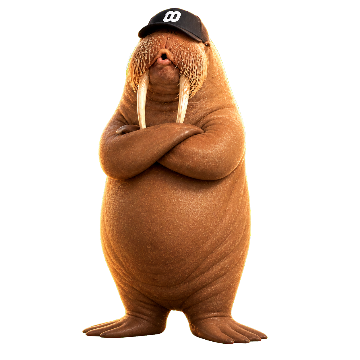 Oscar wearing a FOMO hat